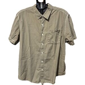 Tommy Bahama Mens 2X Green Button Down Shirt Relaxed Island Modern Fit‎  Cotton